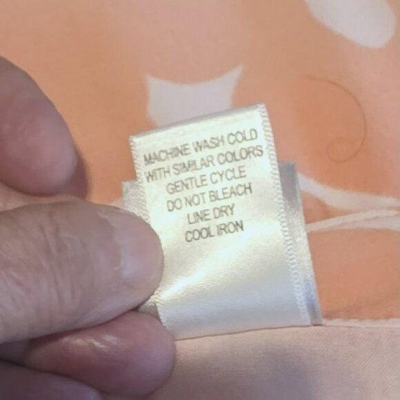 Natori V Neck Pink, Peach, White Long Sleeve Tunic Dress in Size XL - Picture 6 of 6